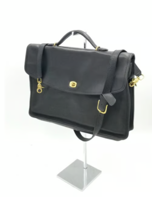 オールドコーチ Vintage COACH Leather Briefcase Vintage Coach | Original NYC Factory | Large Slim Satchel (handle