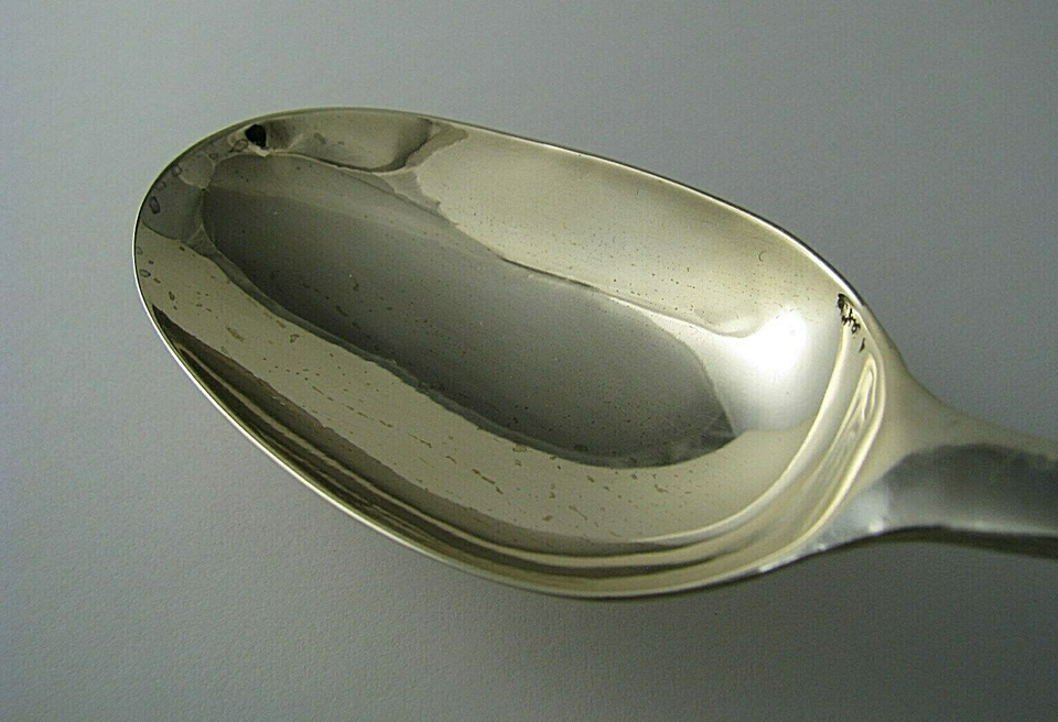 ANTIQUE GERMAN SILVER SPOON TABLESPOON SERVING Altona Hamburg Germany