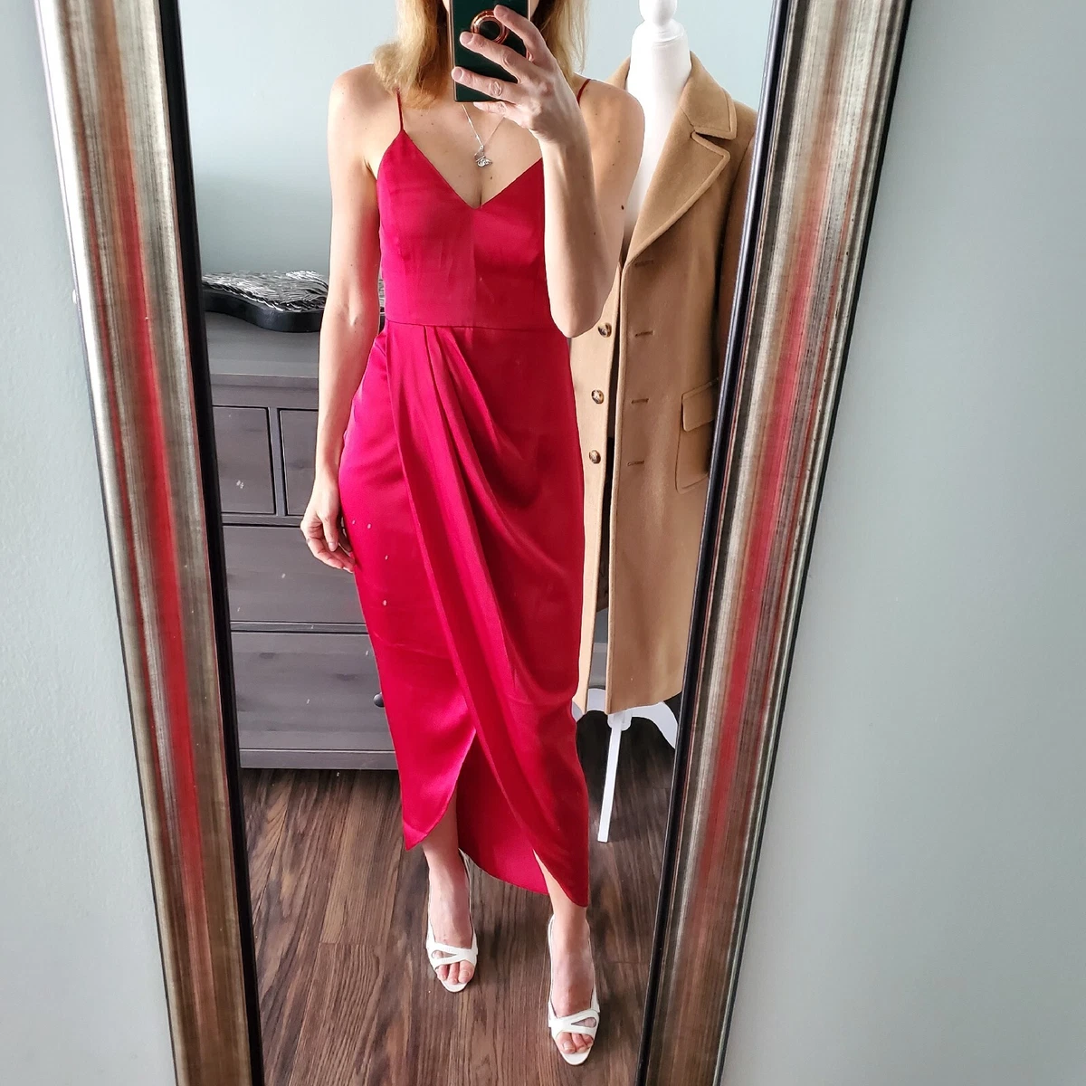 Sexy Red Satin Spaghetti Straps Sleeveless Mermaid Long Prom Dresses With Rhinestone,SFPD0454 Sexy Red Satin Spaghetti Straps Sleeveless Mermaid Long Prom Dresses With Rhinestone,SFPD0454
