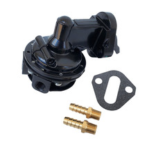 Bbc Big Block Chevy Mechanical Black Fuel Pump 80 Gph 8 Psi 396 427 454 Fittings