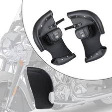Motorcycle Soft Lowers Chaps Leg Warmer Wind Deflectors Engine Guard Leather Bag