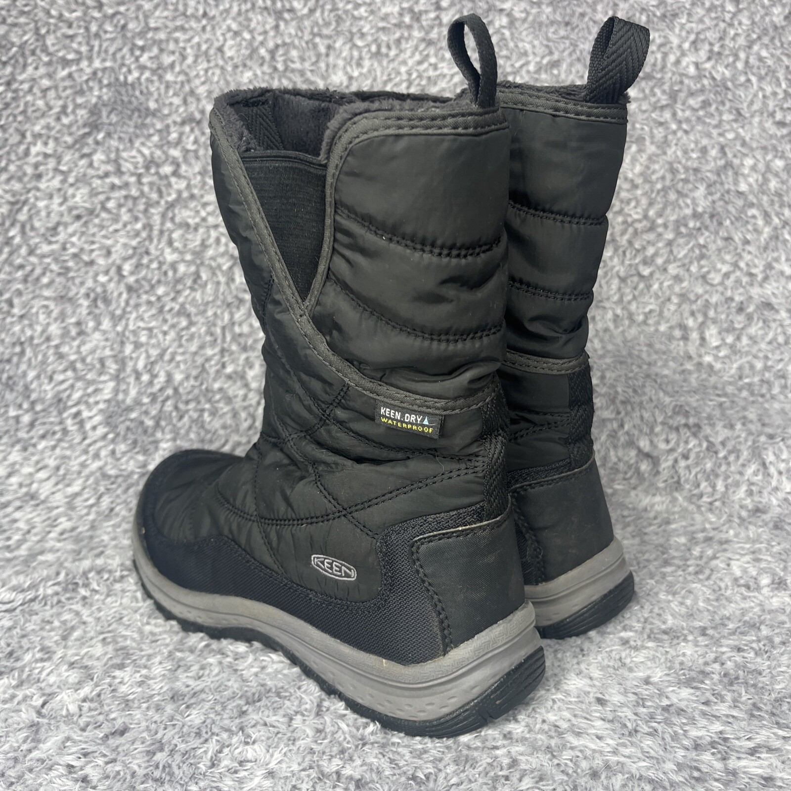 Stivali da donna impermeabili Keen Terradora taglia 6 neri e grigi invernali