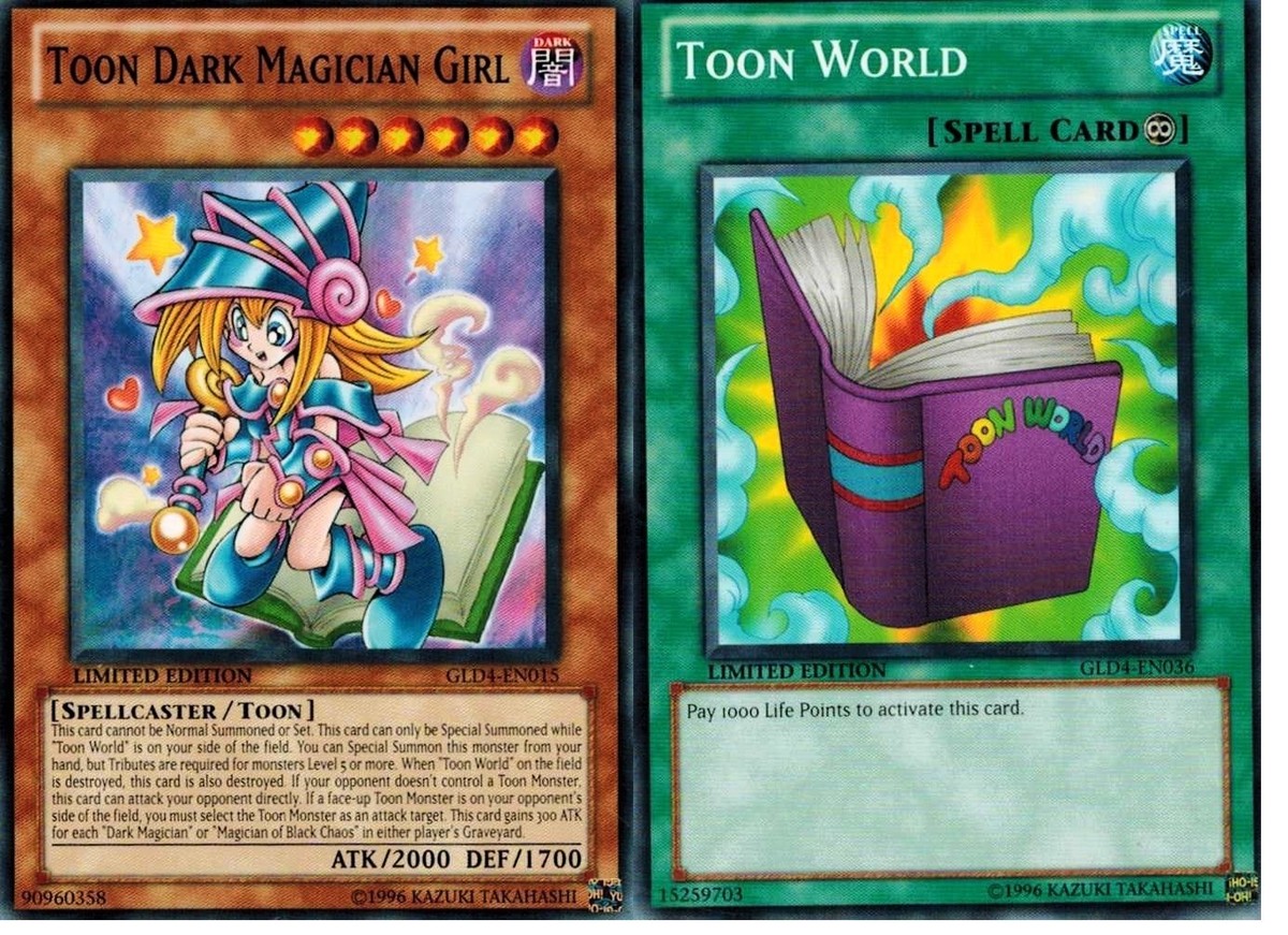 Toon Dark Magician Girl 2-card set : + Toon World GLD4 set Set YUGIOH | eBay