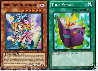 Toon Dark Magician Girl 2-card set : + Toon World GLD4 set Set YUGIOH | eBay
