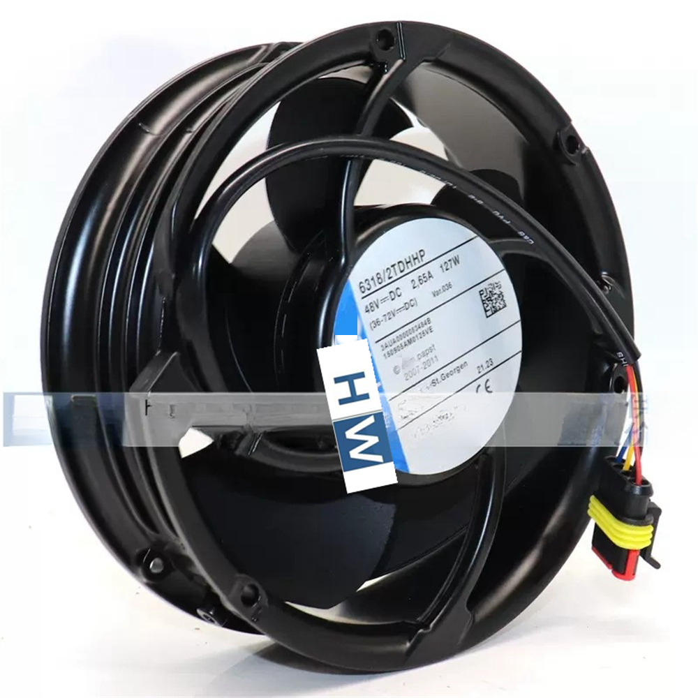 1/piece 6318/2TDHHP 48V 2.65A 127W 4-wire Equipment Axial Fan | eBay