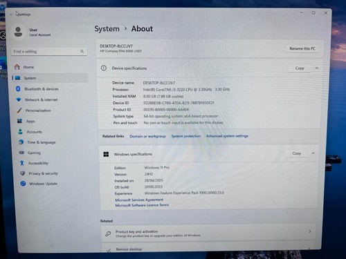 HP Compaq Elite 8300 USDT Desktop PC Core i3 8GB RAM 128GB SSD Win 11 | WiFi - Picture 2 of 12
