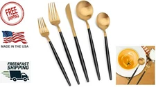 40 Pcs Heavy Cutlery Sets  Stainless Steal Tableware New Polished Style Kitchen 