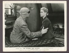Foto original de The Invisible Man Returns 1940 Vincent Price & Nan Gray J5193
