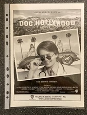 Doc Hollywood (1991) Michael J. Fox Julie Warner Norwegian Press Release