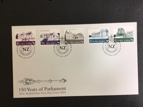 NEW ZEALAND FDC- 2004 105YEARS OF PARLIAMENT SG 2678/83ex 2679