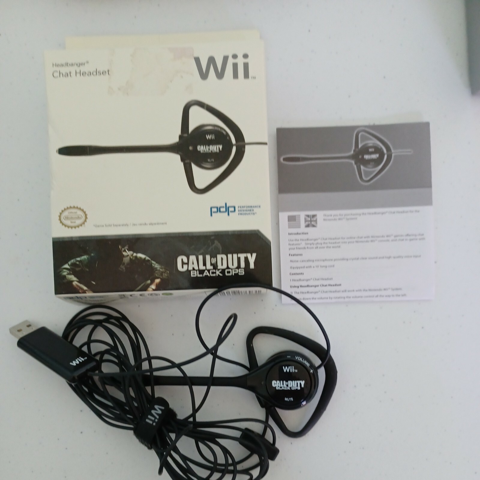 PDP Headbanger Black EarHook Headsets for Nintendo Wii 708056001995 eBay