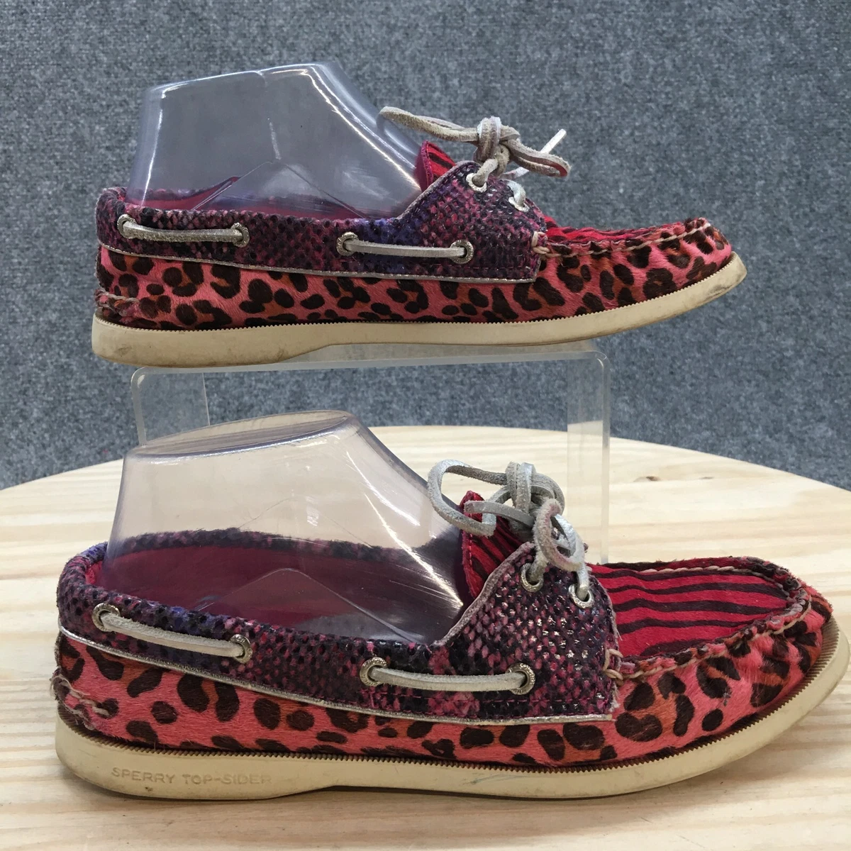 Sperry 2024 leopard flats