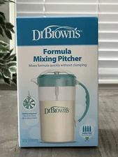 Dr. Brown's Baby Formula Mixing Pitcher with Adjustable Stopper- 32 oz Brand New