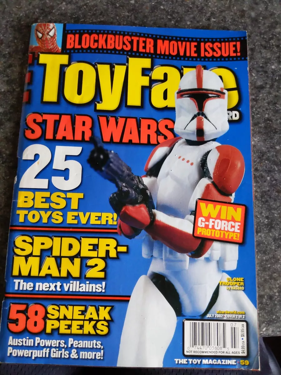 Toyfare Back Issue July 2002 - Star Wars - 25 Best Toys Ever - Spider man 2