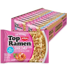 Top Ramen Instant Noodles 24 Pack 3 Ounce Quick Snack Meal No Added MSG