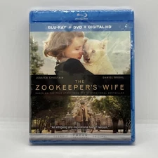 The Zookeeper's Wife (Blu-ray/DVD, 2016) New/Sealed