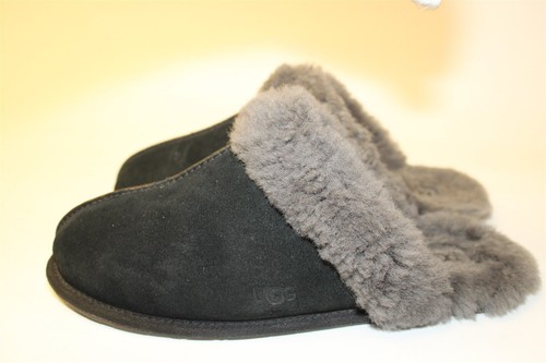 UGG Scuffette II Slippers Womens Size 12 43 Suede Shearling Flat Shoes 1106872 - Picture 10 of 24