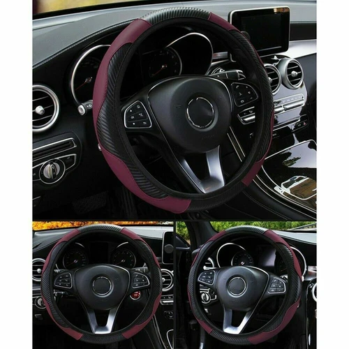 Auto Lenkradbezug Lenkradschoner Lenkradhülle Leder Ø 37-38/ 15" - Bild 11 von 12