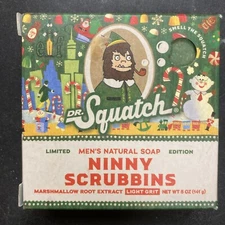 Dr. Squatch Limited Edition NINNY SCRUBBINS Natural Soap Bar Elf
