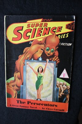 SUPER SCIENCE STORIES Science Fiction Magazin Nr. 9 Vintage britische Ausgabe GUT