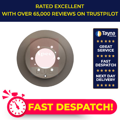 2x Brake Discs Pair Solid fits MITSUBISHI CHALLENGER Mk1 3.0 Rear 1998 on 315mm