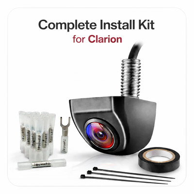 Rearview Camera For CLARION NX-405 NX405 Radio Install Kit