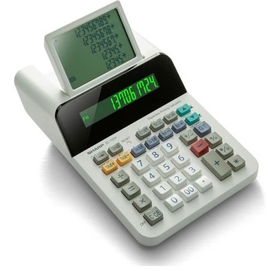 El-1501 Compact Cordless Paperless Large 12-Digit Display Desktop Printing