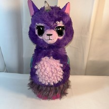 Large Purple Hatchimal Lllamacorn - Interactive Working 12-18" Tested Works