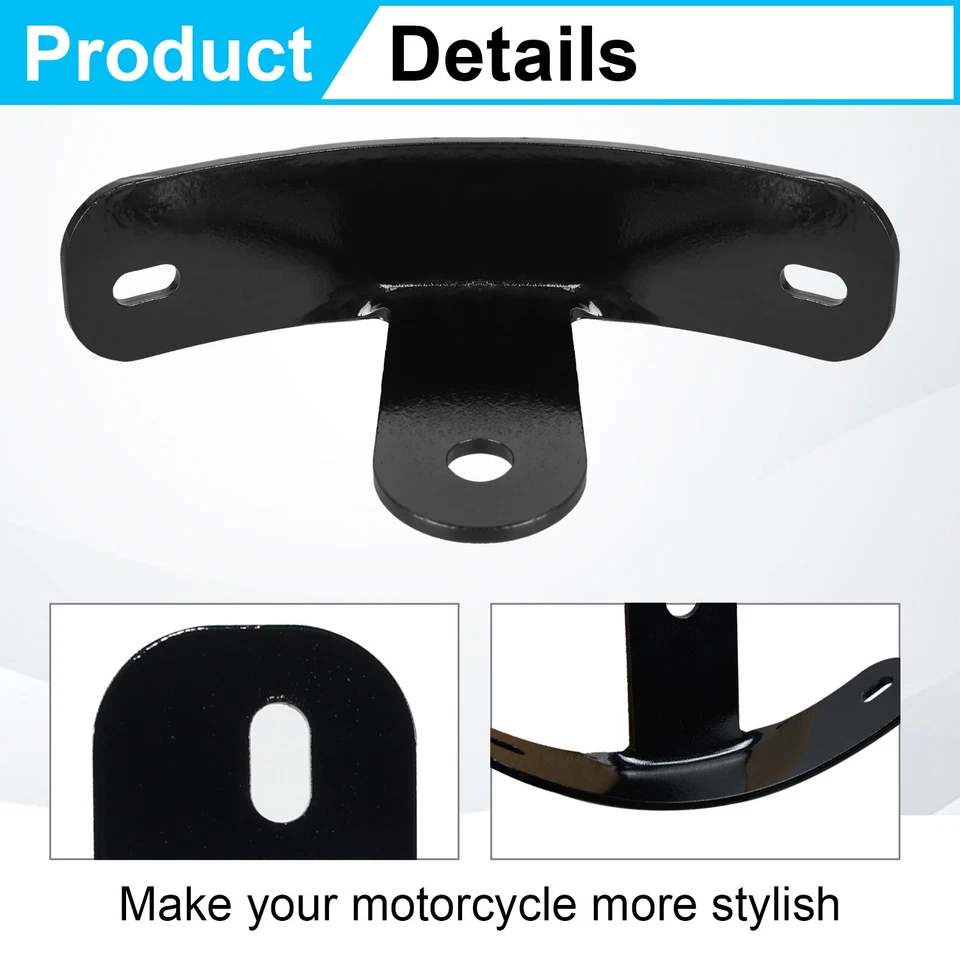 For Sportster Iron 883 1200 1993+ Curved License Plate Relocation Holder Bracket - Изображение 3 из 4
