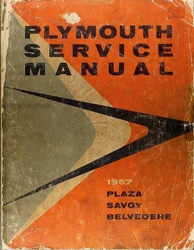 Meilleur 1957 Plymouth Original Atelier Manuel 57 Réparation Service Livre OEM - Photo 1/1