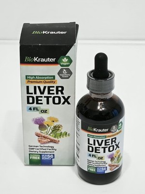 BioKrauter Liver Detox Vegan Milk Thistle Dandelion Turmeric Artichoke 4oz