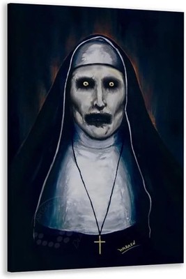 The Nun Horror Movie Poster Canvas Print Wall Art Bedroom Room Aesthetics
