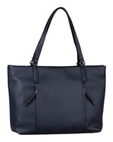 Tom Tailor Beca Zip Shopper L Schultertasche Tasche Dark Blue Dunkelblau Neu