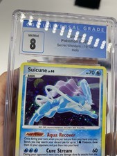 CGC 8 MINT Suicune 19/132 HOLO BLEED 🩸 Secret Wonders Holo Pokemon Card