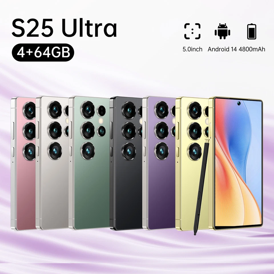 Mini Unlocked S25 Ultra 5G Smartphone 4.5" Android Mobile phones Dual SIM 4GB+64 - Image 2 of 4
