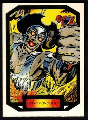 1987 Comic Images Colossal Conflicts Series II #54 Monolith Crease Across Top