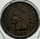 1897 Indian Head Cent, Extremely Fine, Full Liberty And Date, Beautiful! 🔥