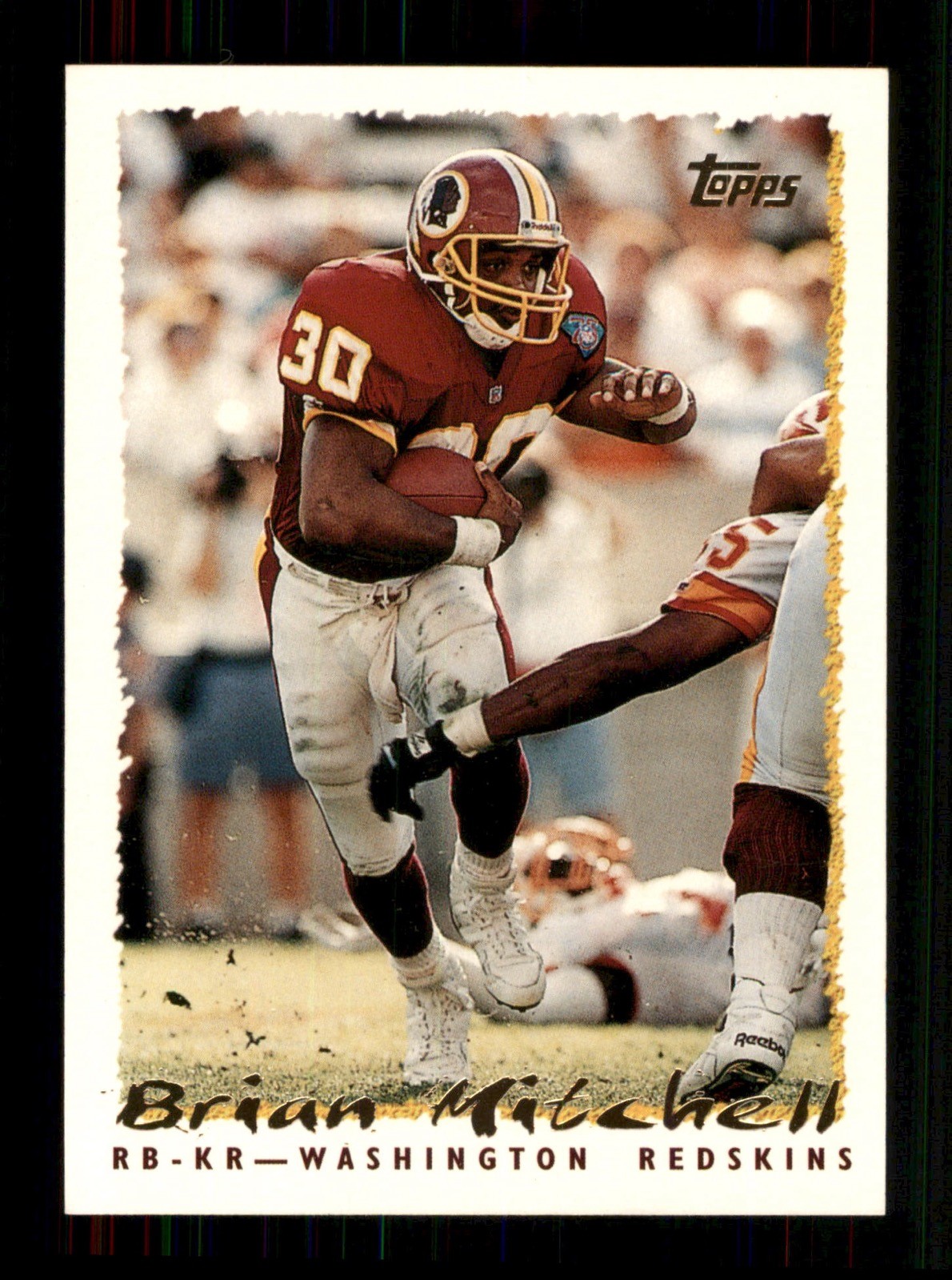 325 Brian Mitchell 30 Redskins 1996 Topps Football Sports Trading Card