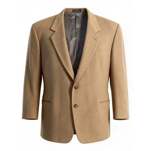 Todays Man Classic Collection Pure Camelhair Topcoat Tan Wool Coat - product listing photo