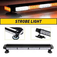Yellow Amber 54 LED Strobe Light Bar Rooftop Double Side Emergency Flashing EXV