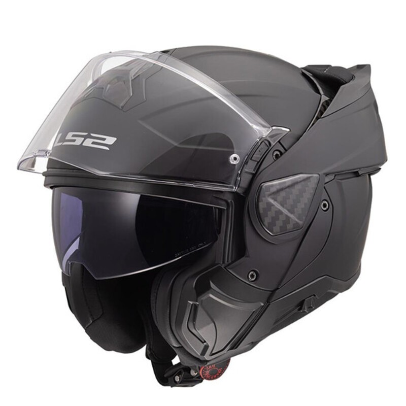 LS2 FF910 ADVANT II SOLID MATT noir mat : casque modulable double homologation P/J - 4