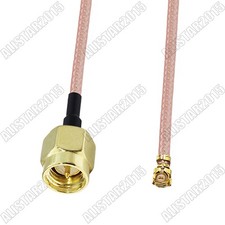 5x IPX/u.fl to SMA Male Plug Connector RF Pigtail RG178 Coaxial Cable Mini-PCI