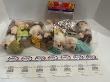 Factory Sealed Retired VTG 7 Dwarfs Bean Bag w/Tags and 12 Tag Protectors Beanie