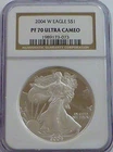 2004-W American Eagle Silver Dollar PF 70 Ultra Cameo NGC
