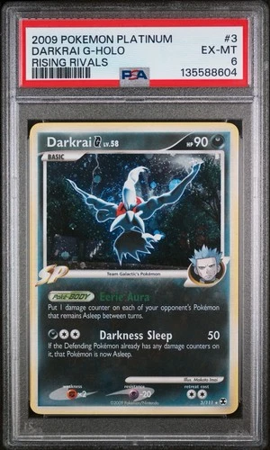 Darkrai G 3/111 Rising Rivals Holo - PSA 6. Swirl 🌀. New Cert