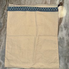 NEW Tory Burch 12"x15" Drawstring DUST BAG for Shoes/Handbags w Gold Logo Charm