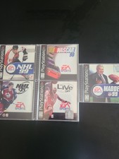 Playstation 1 Games By EA Sports Lot Madden NHL NASCAR