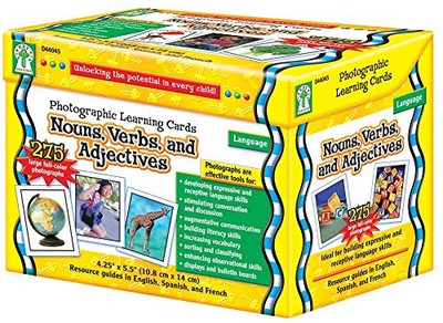 Carson-Dellosa Nouns, Verbs and Adjectives Learning Cards (D44045)