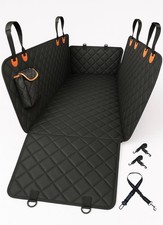 Dog Car Seat Cover with Storage Pocket Hammock Back Seat Cover