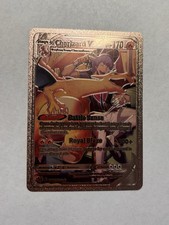 CHARIZARD V Rose Gold Foil Fan Art Display Card, HP 170 M/NM